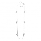 Shine Long Halsketten Silber 80 cm