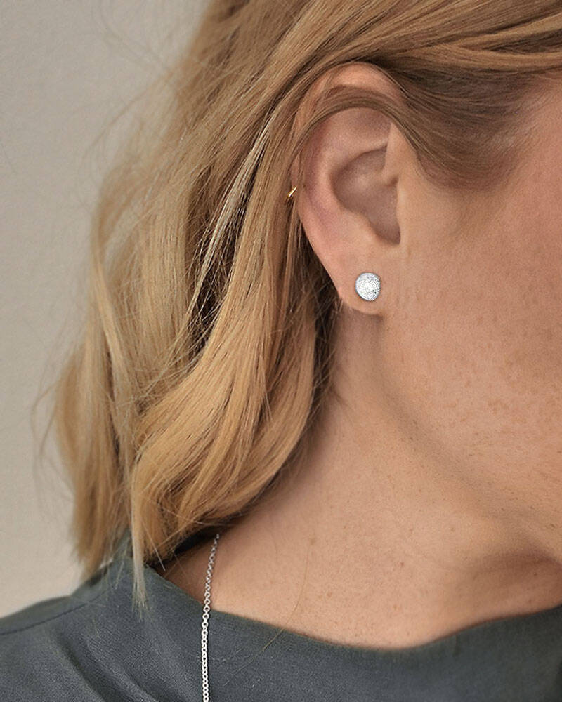 Stardust shine drop Ohrring Silber