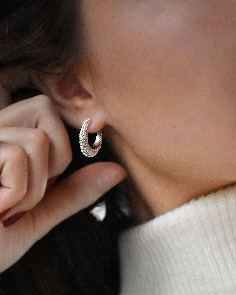 Stardust hoops Silber