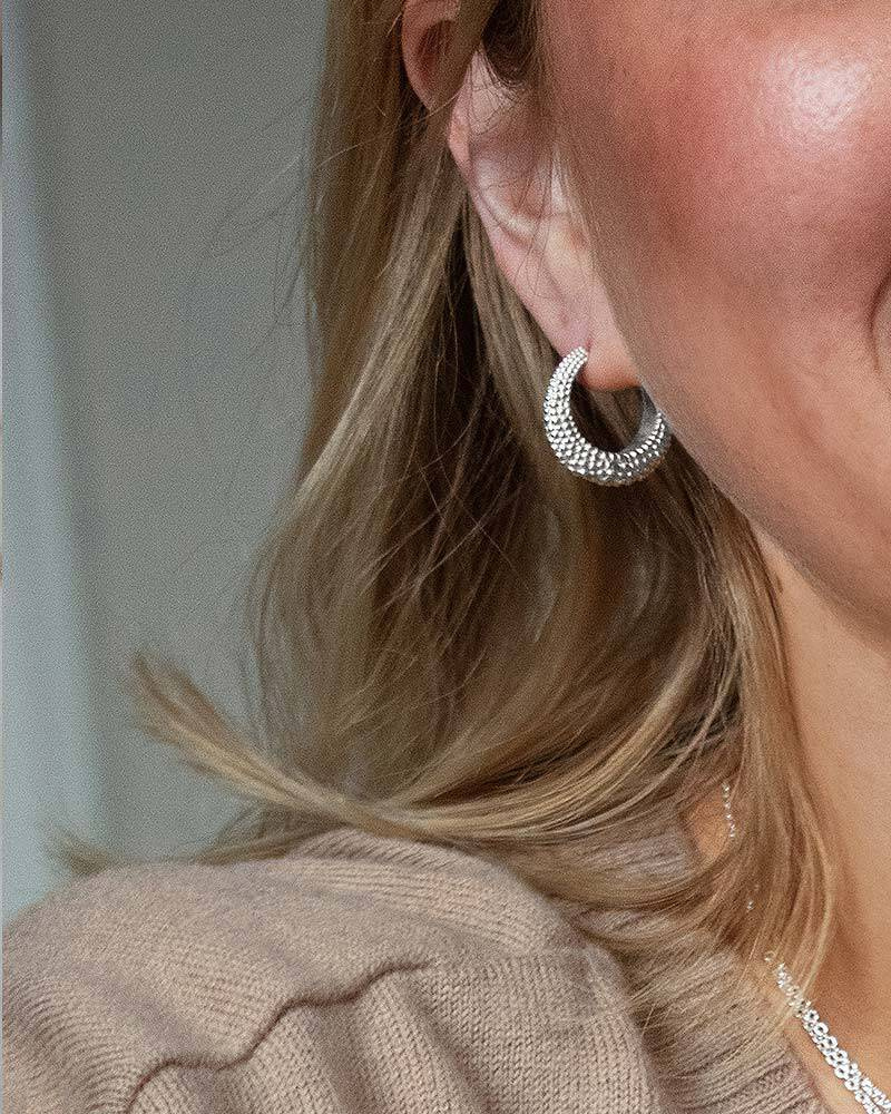 Stardust hoops Silber