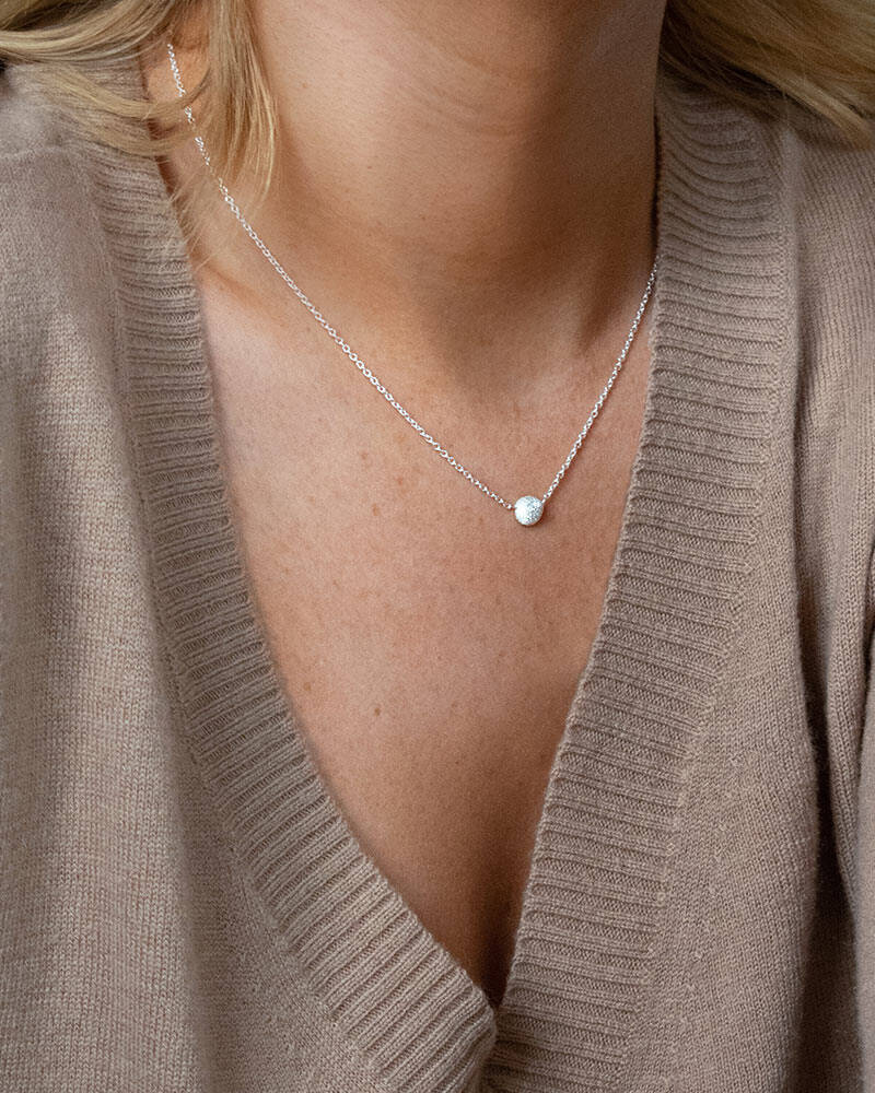 Stardust shine drop Halsketten Silber