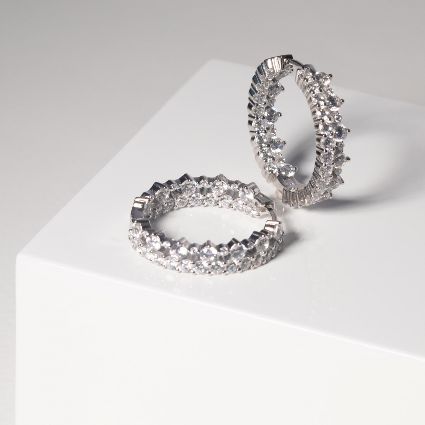 LIVIGNO CREOLO GRANDE EARRINGS Silver