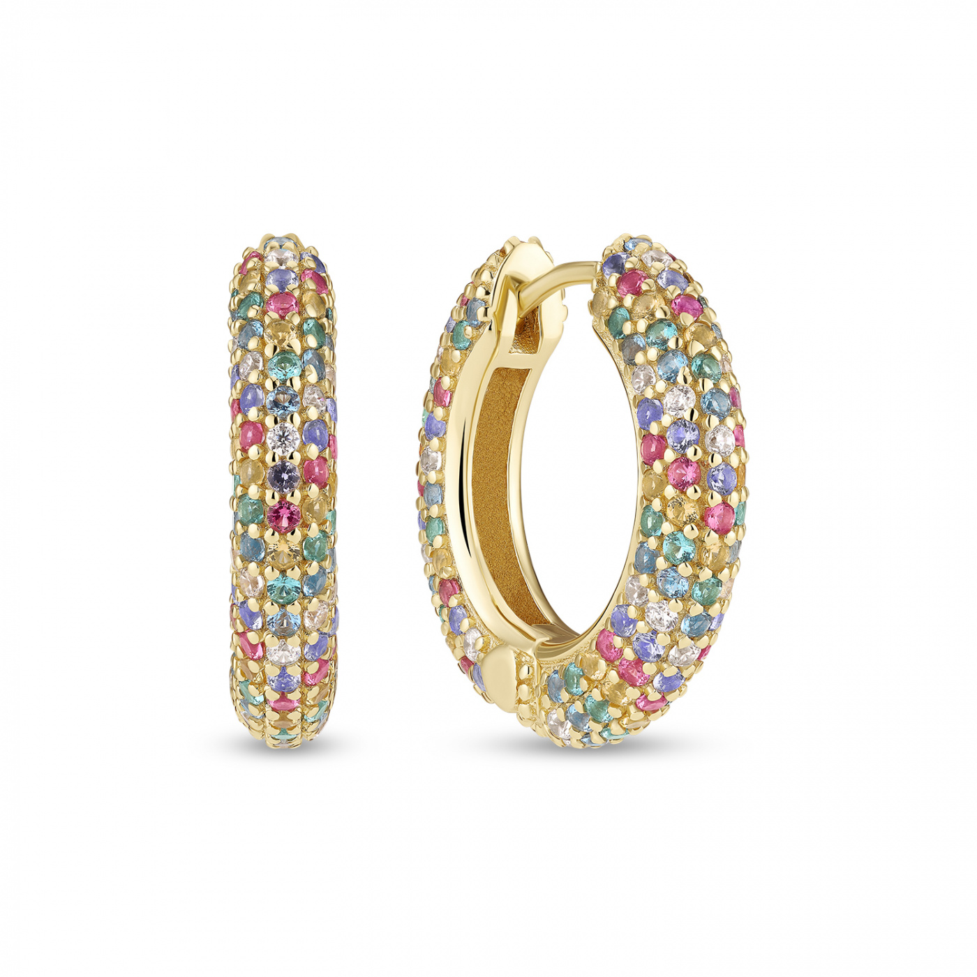CARRARA MEDIO EARRINGS GOLD
