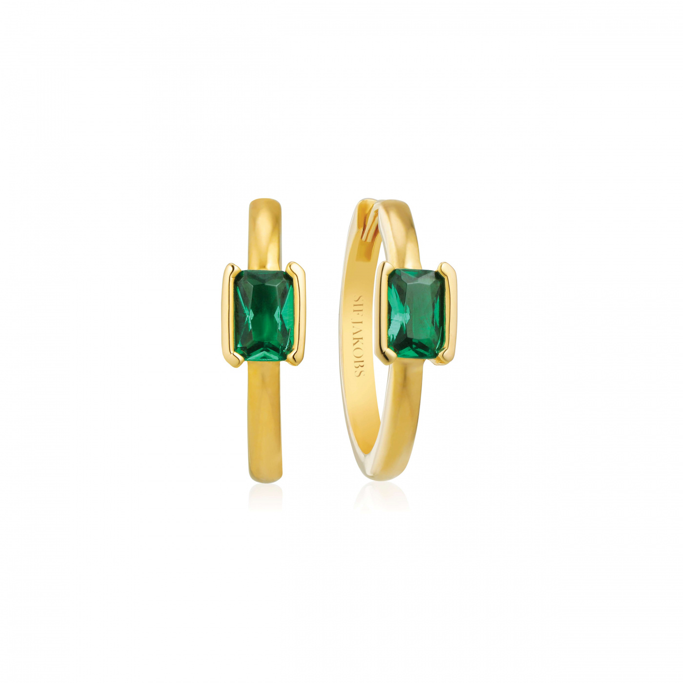 ROCCANOVA UNO Ohrringn Grön zirkonia Gold