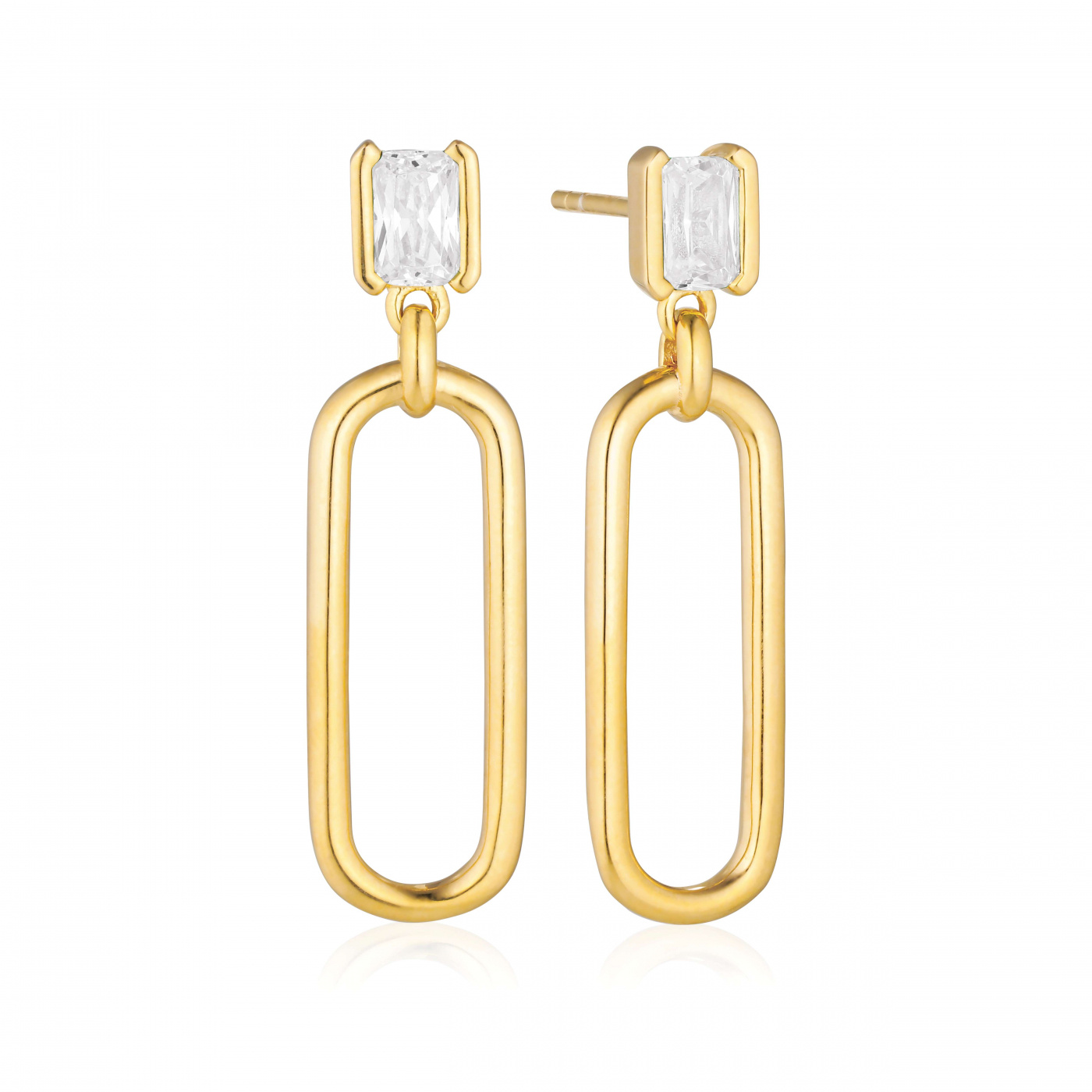 ROCCANOVA LUNGO Ohrringn Vita Zirkoner Gold