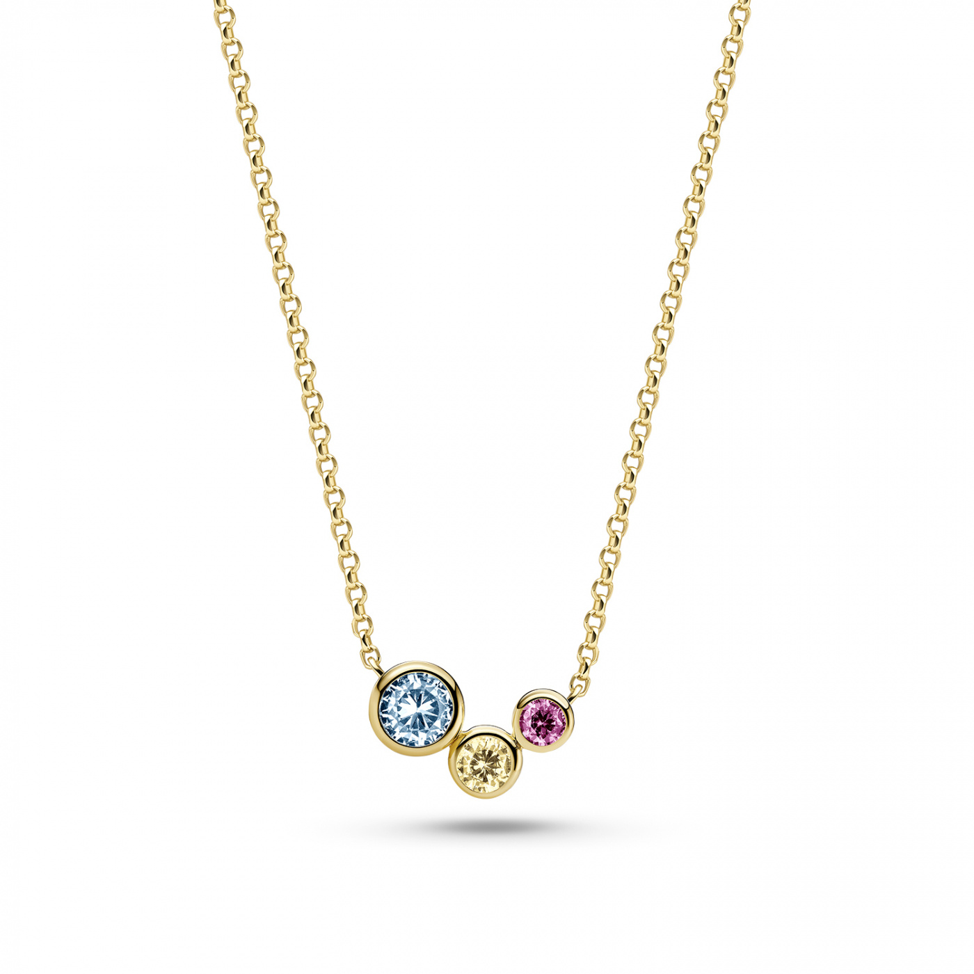 Sardinien Three Necklace Gold