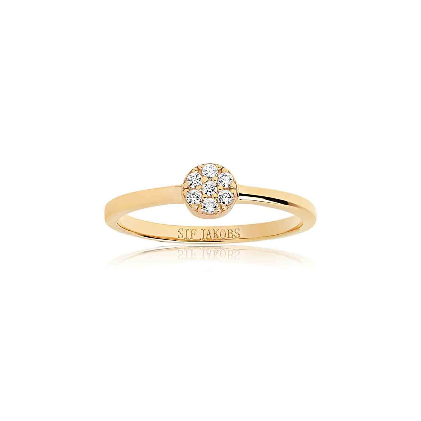 CECINA ring weiße Zirkoner (Gold)