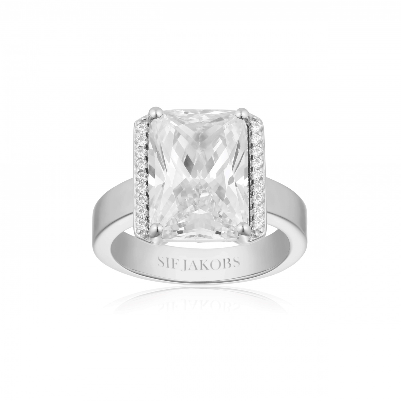 ROCCANOVA ALTRO GRANDE Ring Vita Zirkoner Silber