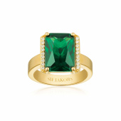 ROCCANOVA ALTRO GRANDE Ring Grön zirkonia Gold
