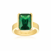 ROCCANOVA GRANDE Ring Grön zirkonia Gold