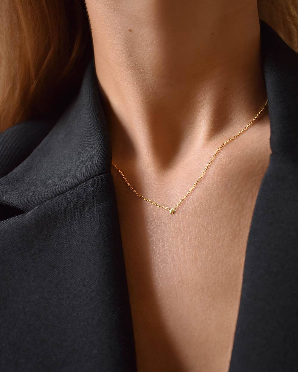 Stella Nova drop Halsketten Gold