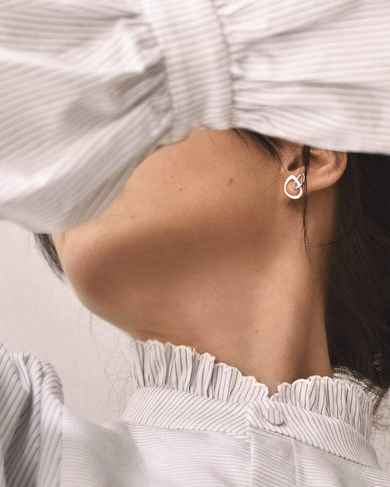 Together medium Ohrring Silber