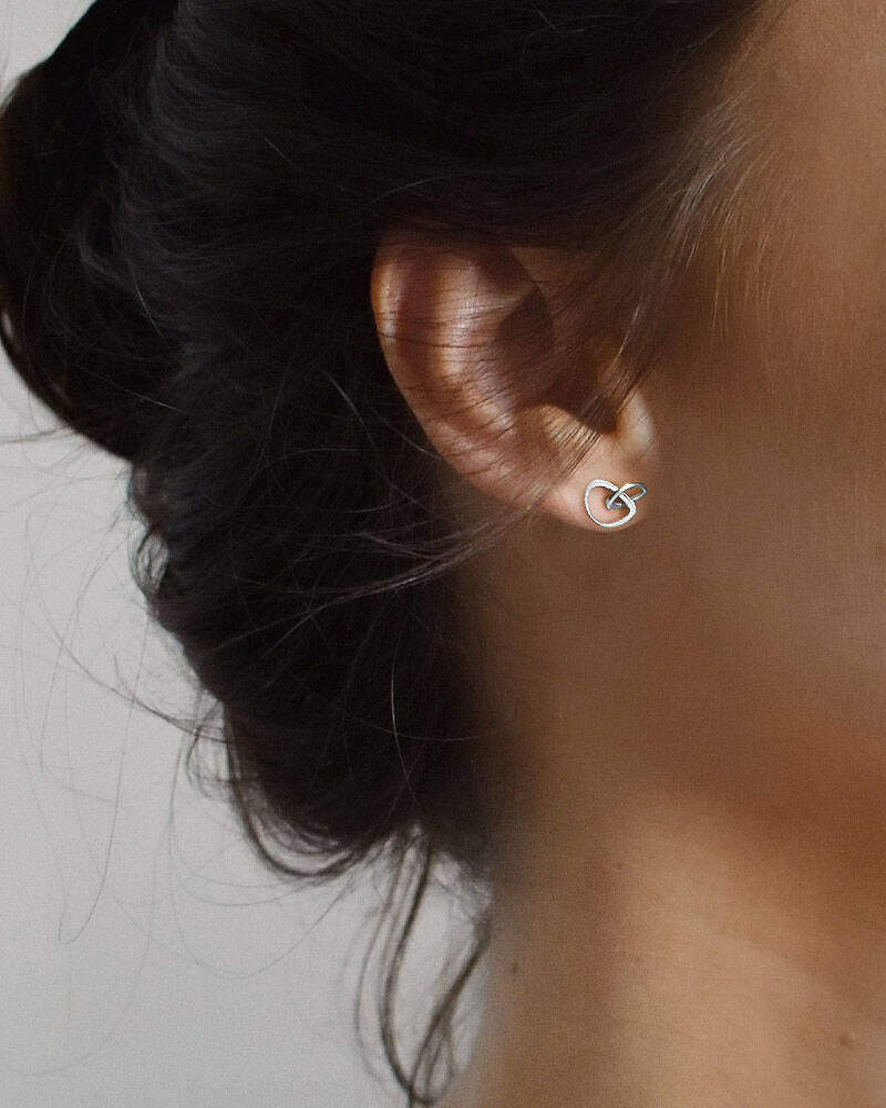 Together drop Ohrring Silber