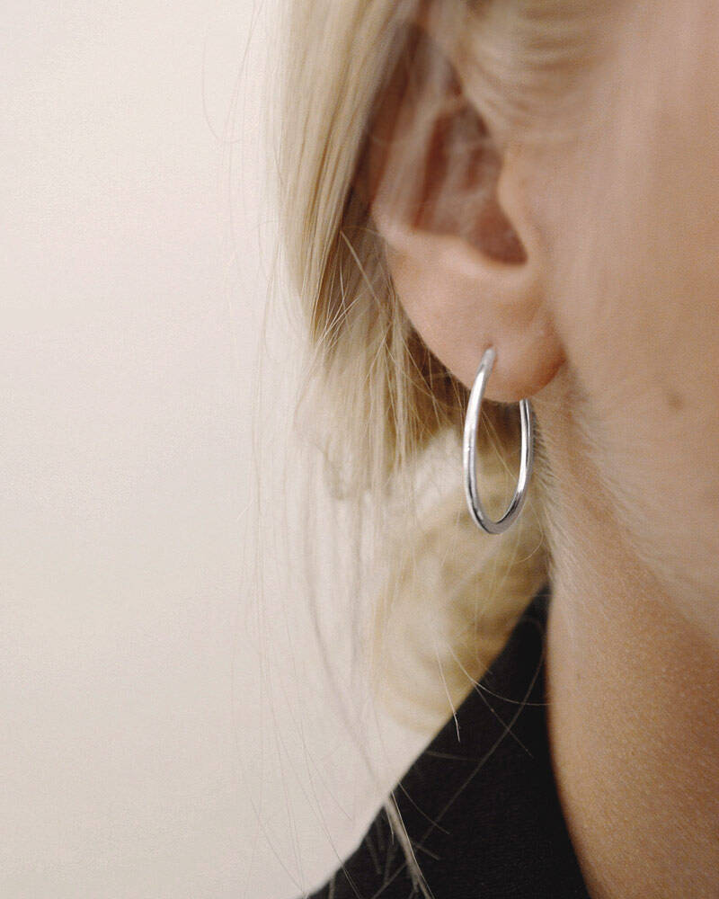 Together small hoops Silber