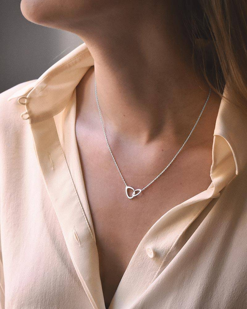 Together single Halsketten Silber