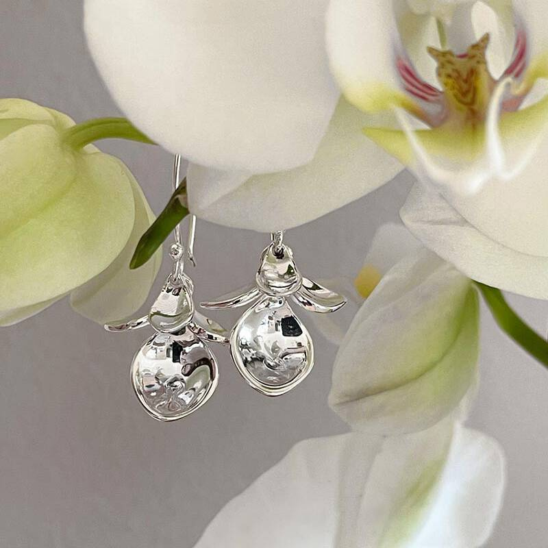 Violet small Ohrring