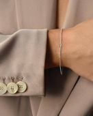 Women Unite drop Armbänder Silber
