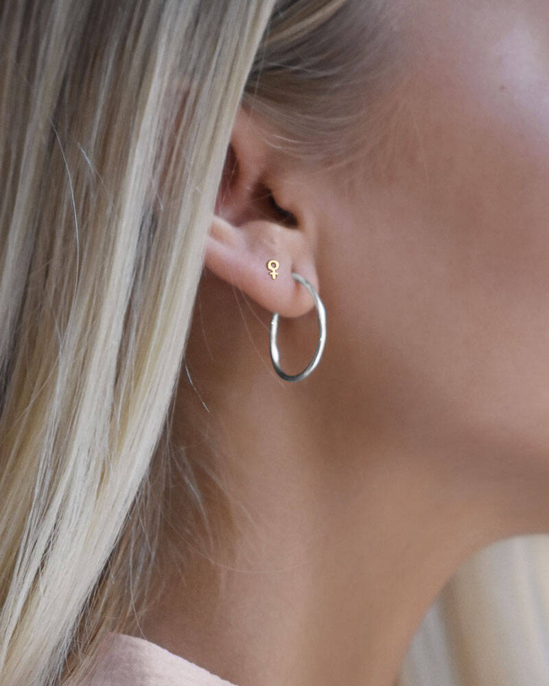 Women Unite drop Ohrring Gold