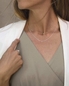 Women Unite drop Halsketten Silber