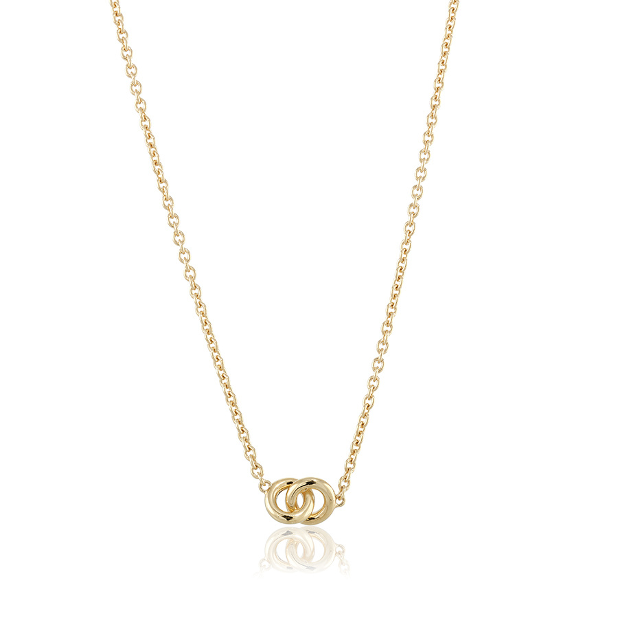 The knot mini Necklace Gold