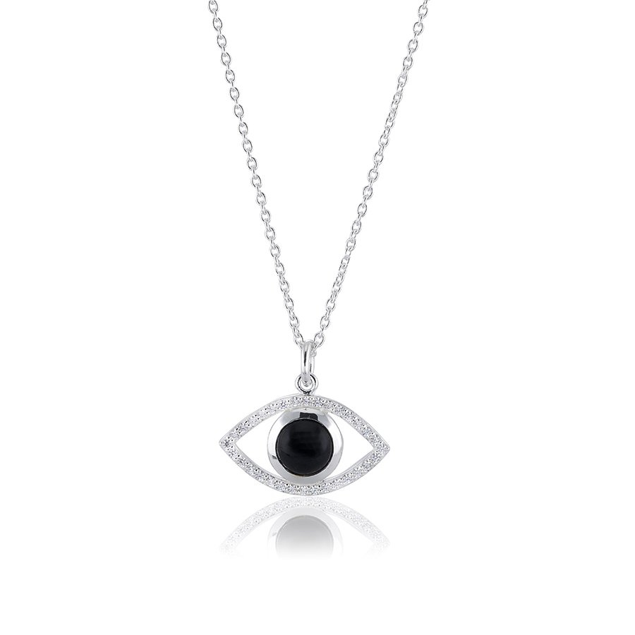 Devine eye Necklace  Silver
